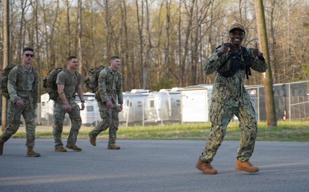 Weapons Station Yorktown's Command Master Chief tackles grueling Norwegian Ruck March Event