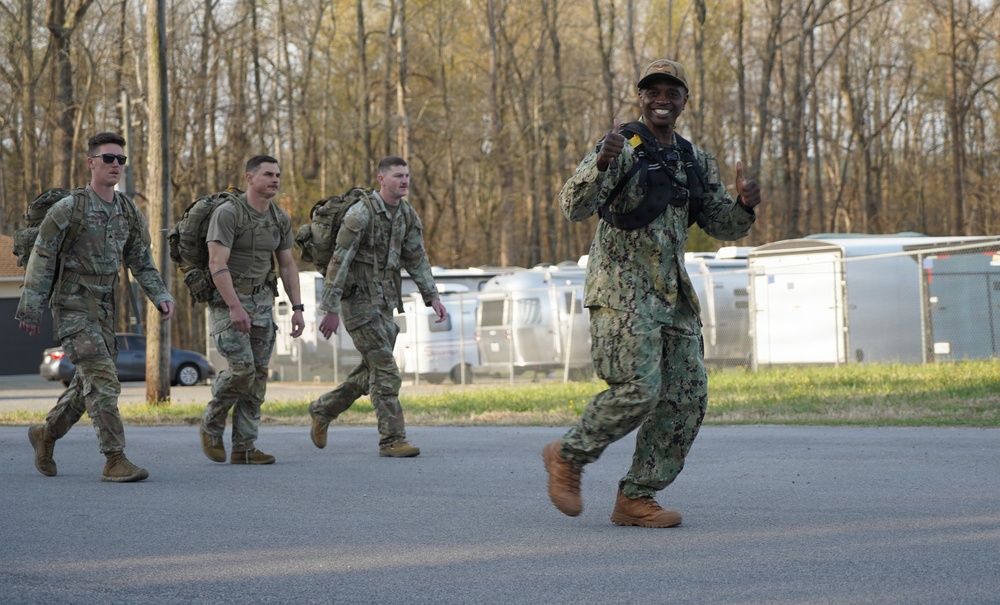Weapons Station Yorktown's Command Master Chief tackles grueling Norwegian Ruck March Event