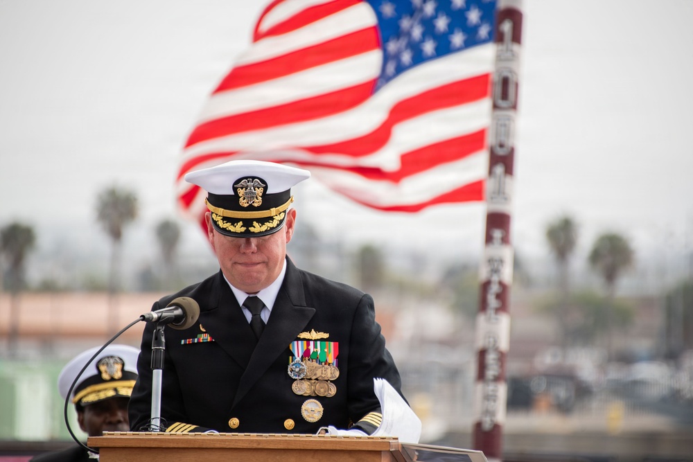 USS Michael Monsoor (DDG 1001) Holds Change of Command