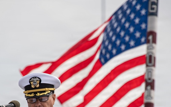 USS Michael Monsoor (DDG 1001) Holds Change of Command