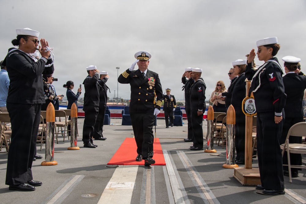 USS Michael Monsoor (DDG 1001) Holds Change of Command
