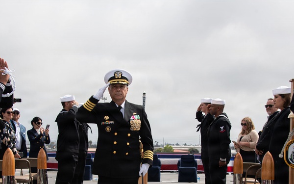 USS Michael Monsoor (DDG 1001) Holds Change of Command