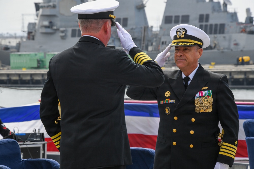 USS Michael Monsoor (DDG 1001) Holds Change of Command