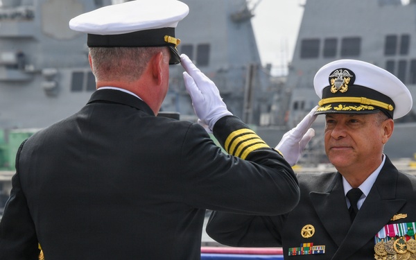 USS Michael Monsoor (DDG 1001) Holds Change of Command