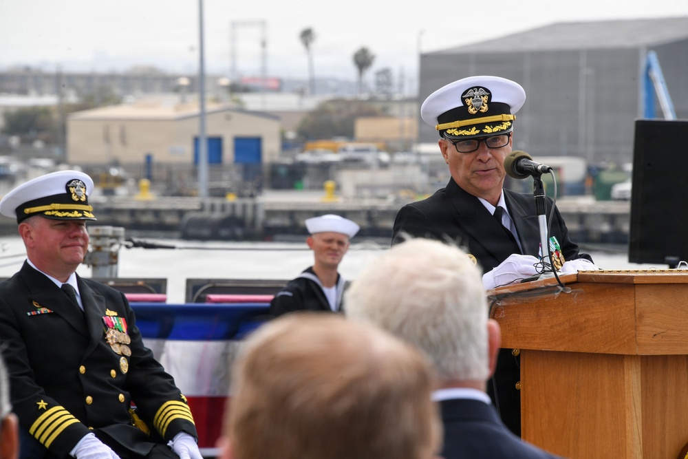 USS Michael Monsoor (DDG 1001) Holds Change of Command