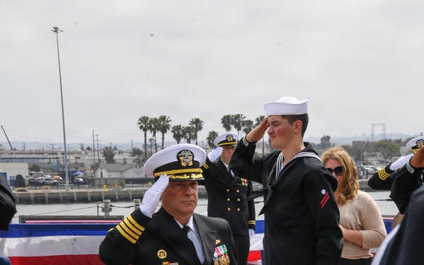 USS Michael Monsoor (DDG 1001) Holds Change of Command
