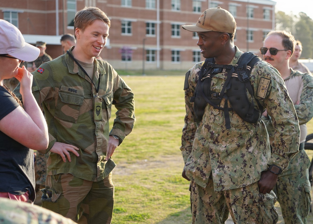 Marine Corps Security Force Regiment onboard Weapons Station Yorktown hosts second annual Norwegian Ruck March Event