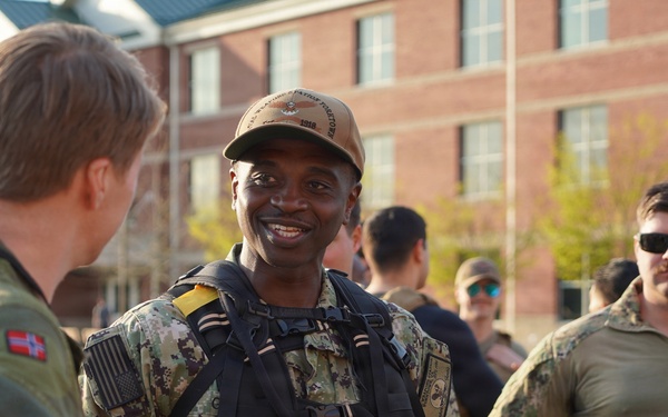 Marine Corps Security Force Regiment onboard Naval Weapons Station Yorktown hosts second annual Norwegian Ruck March Event
