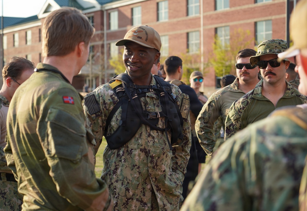 Marine Corps Security Force Regiment onboard Naval Weapons Station Yorktown hosts second annual Norwegian Ruck March Event