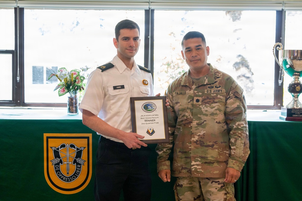 1st Special Forces Group (Airborne) wins JBLM 2025 Best Dining Facility
