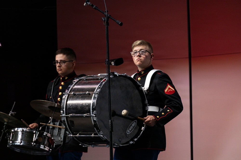 Marine Corps Band San Diego "Hot Brass" Tours Chicagoland: Harry D. Jacobs High School