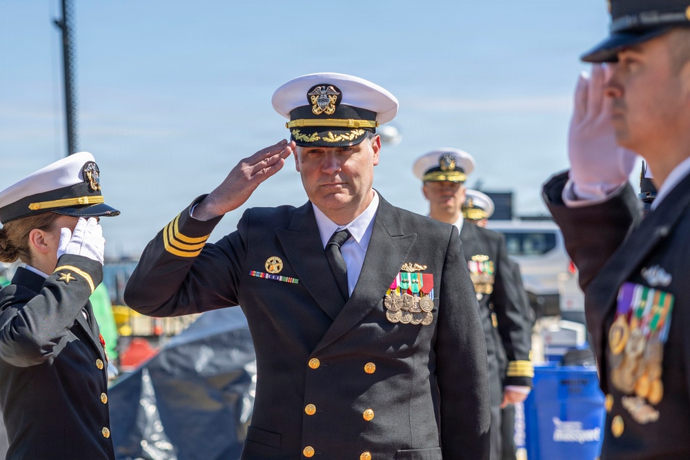 USS Massachusetts Change of Command