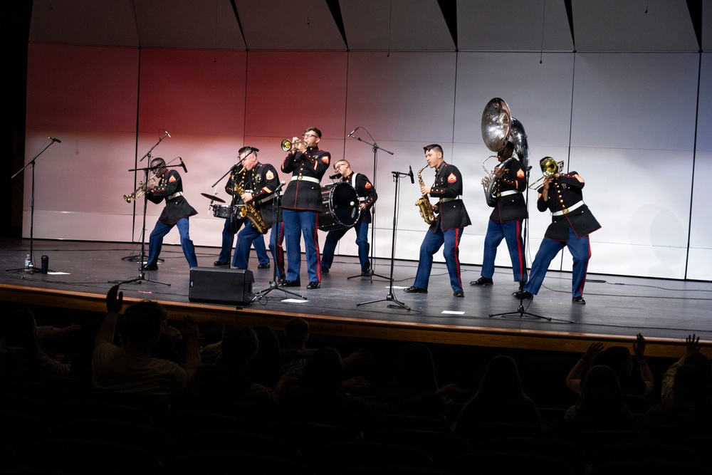 Marine Corps Band San Diego "Hot Brass" Tours Chicagoland: Harry D. Jacobs High School