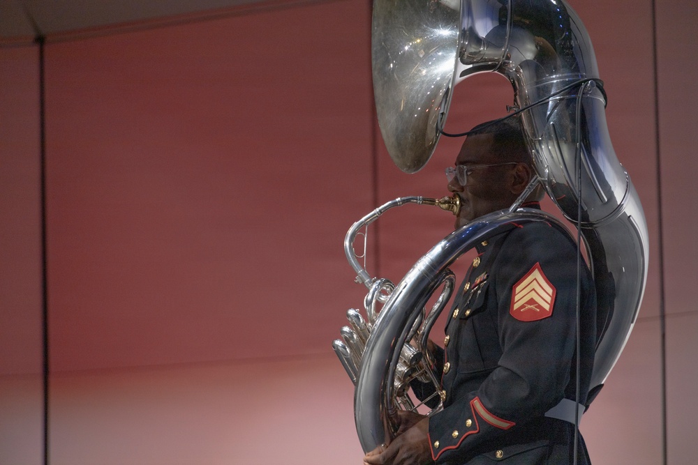 Marine Corps Band San Diego "Hot Brass" Tours Chicagoland: Harry D. Jacobs High School