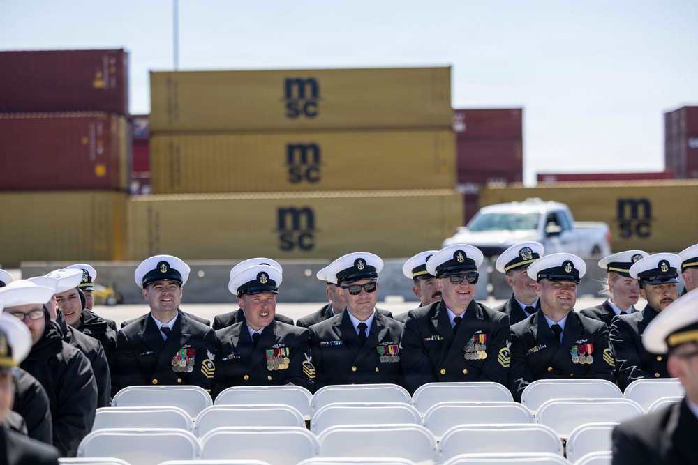 USS Massachusetts Change of Command