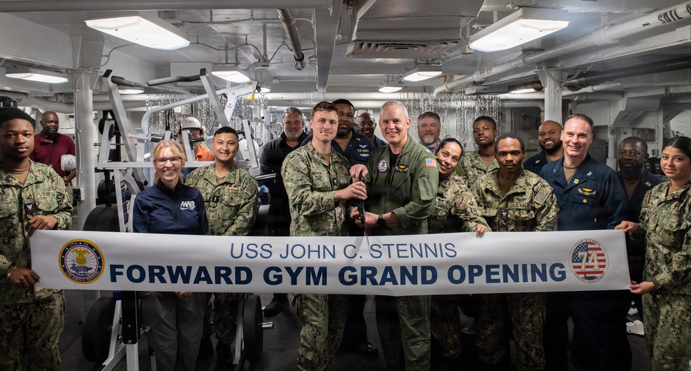 USS John C. Stennis (CVN 74) Forward Gym Grand Opening
