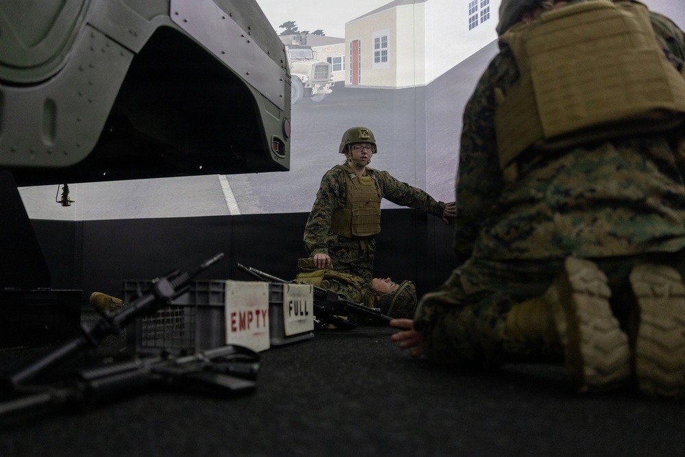 2nd Medical Battalion Conducts Combat Convoy Simulator