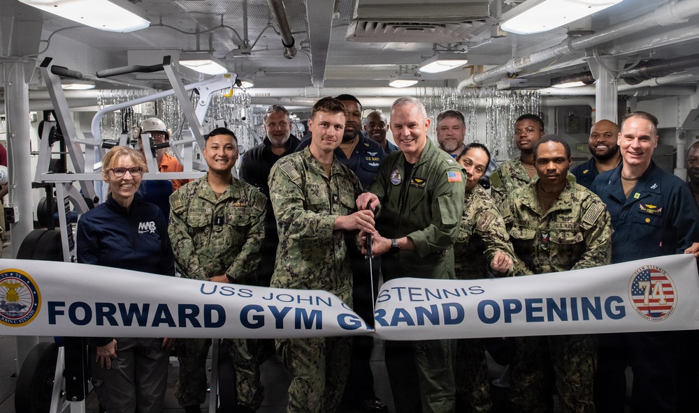 USS John C. Stennis (CVN 74) Forward Gym Grand Opening