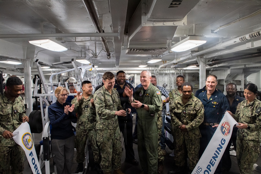 USS John C. Stennis (CVN 74) Forward Gym Grand Opening