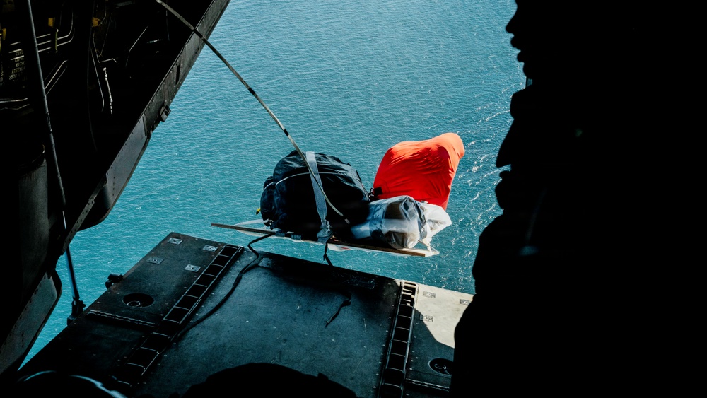 EOD Technicians Conduct Static Line Jump Training