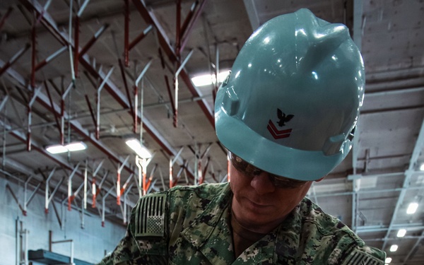 Ronald Reagan Sailors Re-supply Equipment