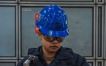 Ronald Reagan Sailors Re-supply Equipment