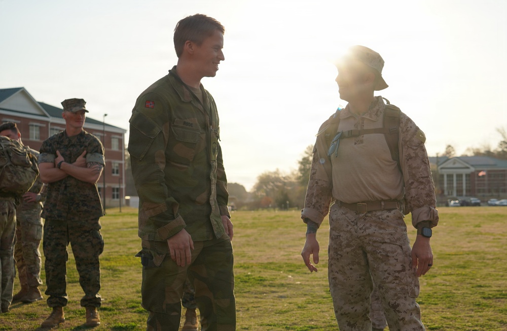 Marine Corps Security Force Regiment hosts second annual Norwegian Ruck March Event