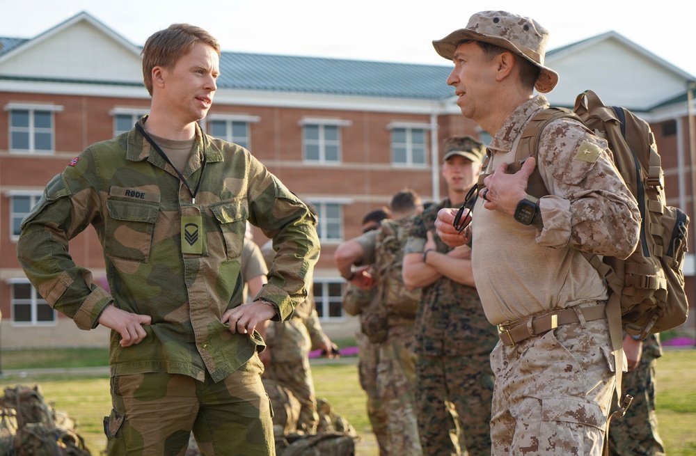 Marine Corps Security Force Regiment hosts second annual Norwegian Ruck March Event