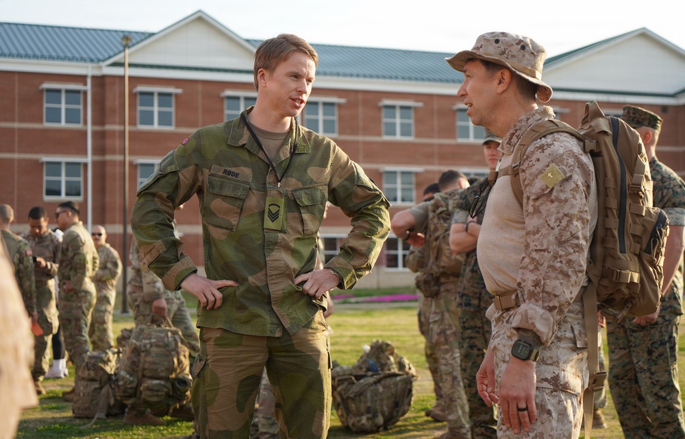 Marine Corps Security Force Regiment hosts second annual Norwegian Ruck March Event