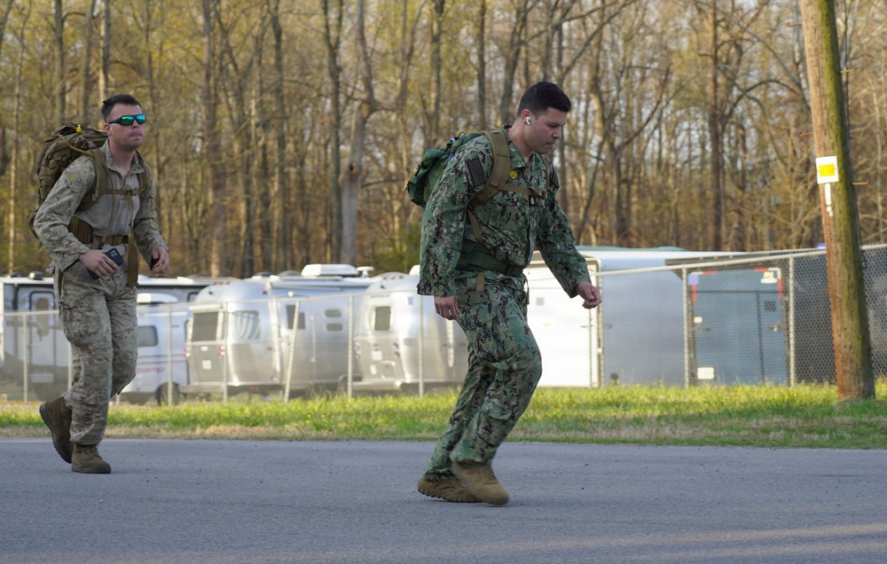 Weapons Station Yorktown's Security Department tackles brutal Norwegian Foot March Event
