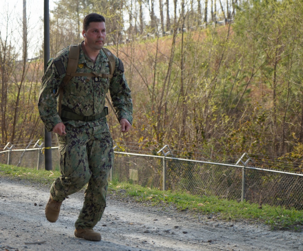 Weapons Station Yorktown's Security Department tackles Norwegian Ruck March Event