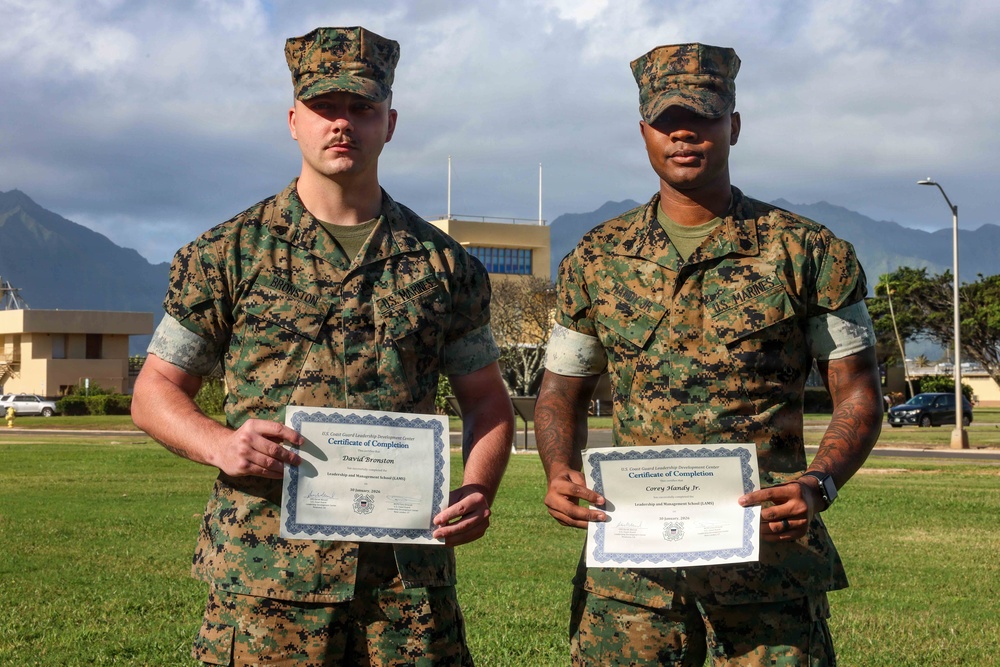 3rd LAAB Marines complete U.S. Coast Guard Leadership and Management School