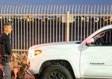 Phoenix Police Department Canines Support 161st Air Refueling Wing Vehicle Inspections