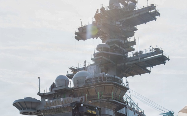 Sailors Conduct FOD Walkdown Aboard USS John C. Stennis