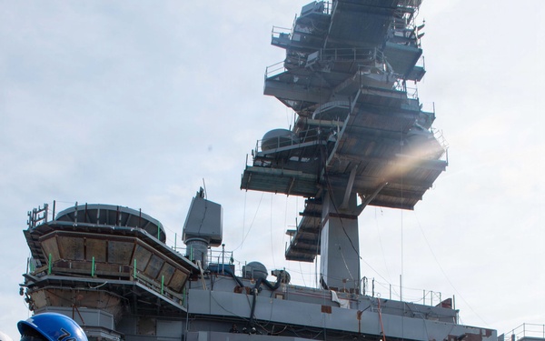Sailors Conduct FOD Walkdown Aboard USS John C. Stennis