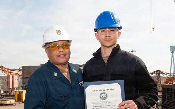 Sailor Recognized as Air Warfighter of the Week