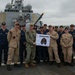 Rear Adm. Zerr Awards USS Benfold Bloodhound Reward