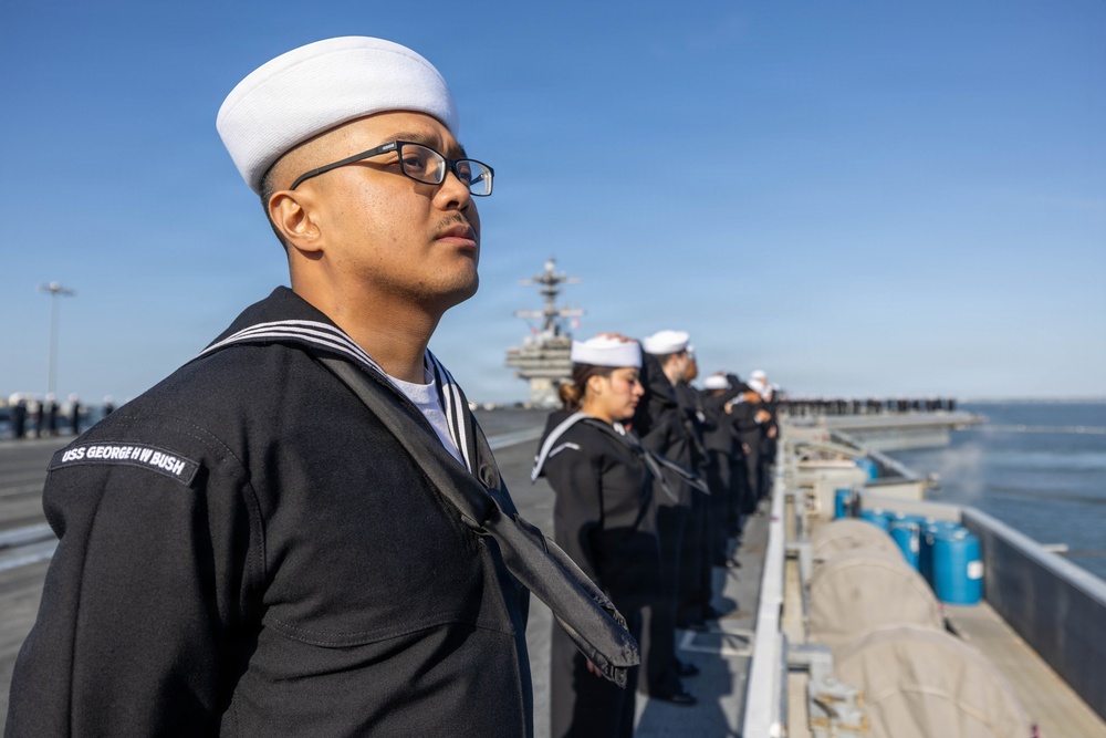 Daily Operations Aboard USS George H.W. Bush (CVN 77)