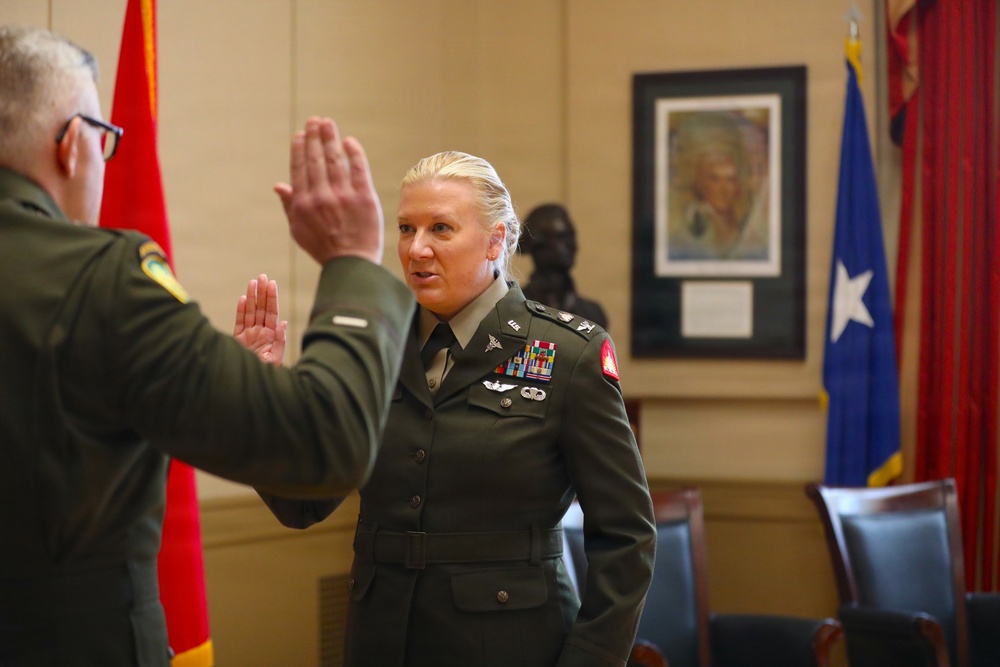 U.S. Army Col. Amy Cartmell promotion ceremony