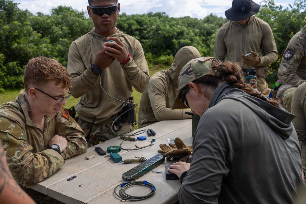 Camp Blaz Marines and 36th Civil Engineer Squadron Airmen Execute Joint EOD Range