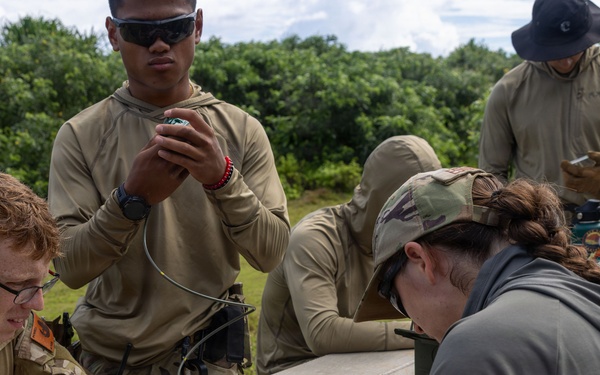 Camp Blaz Marines and 36th Civil Engineer Squadron Airmen Execute Joint EOD Range