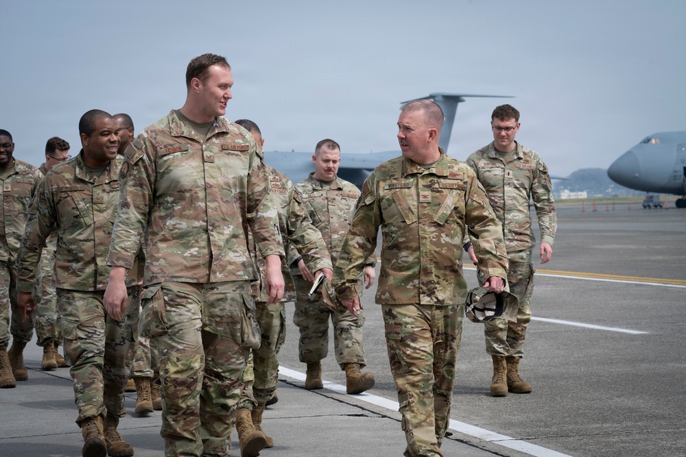 18th AF leaders assess Western Pacific mobility operations at Yokota