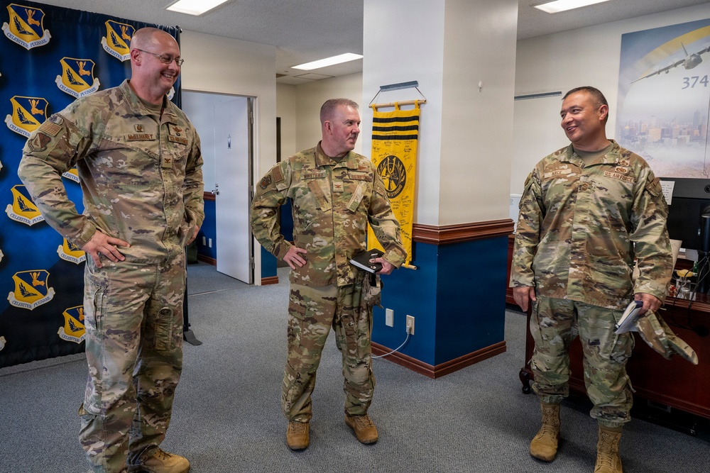 18th AF leaders assess Western Pacific mobility operations at Yokota