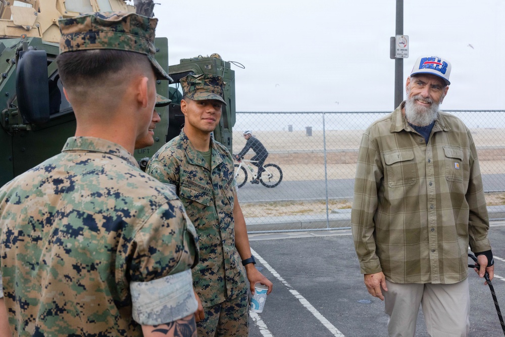 U.S. Marines display tactical vehicles, equipment at Hot Rods N' Heroes Car Show