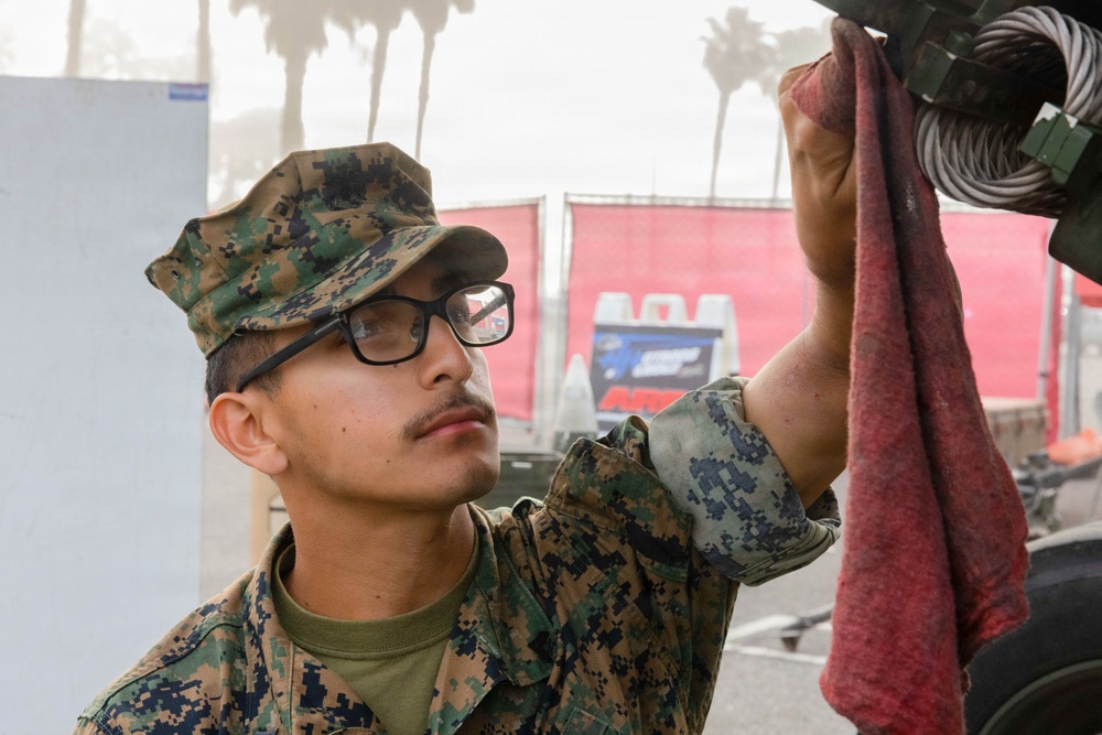 U.S. Marines display tactical vehicles, equipment at Hot Rods N' Heroes Car Show