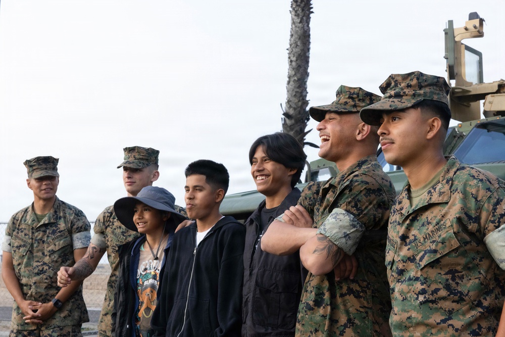 U.S. Marines display tactical vehicles, equipment at Hot Rods N' Heroes Car Show