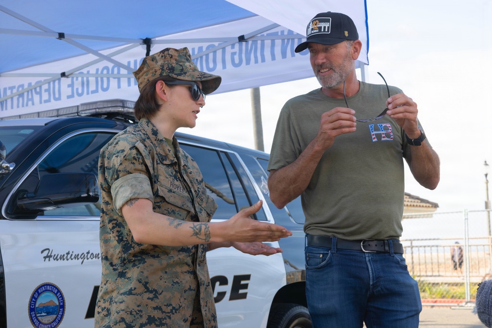 U.S. Marines display tactical vehicles, equipment at Hot Rods N' Heroes Car Show