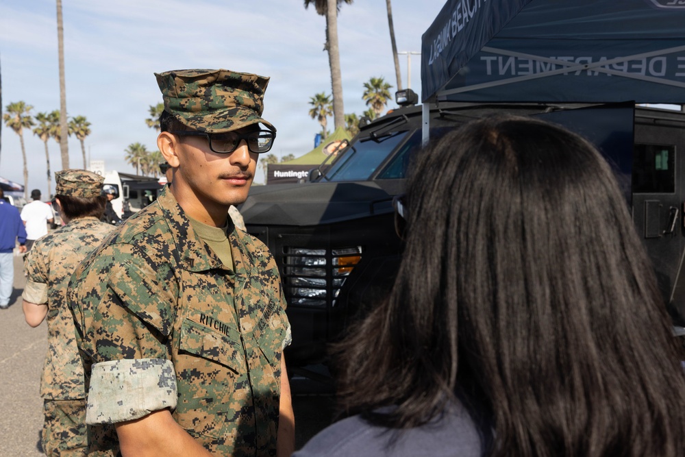 U.S. Marines display tactical vehicles, equipment at Hot Rods N' Heroes Car Show