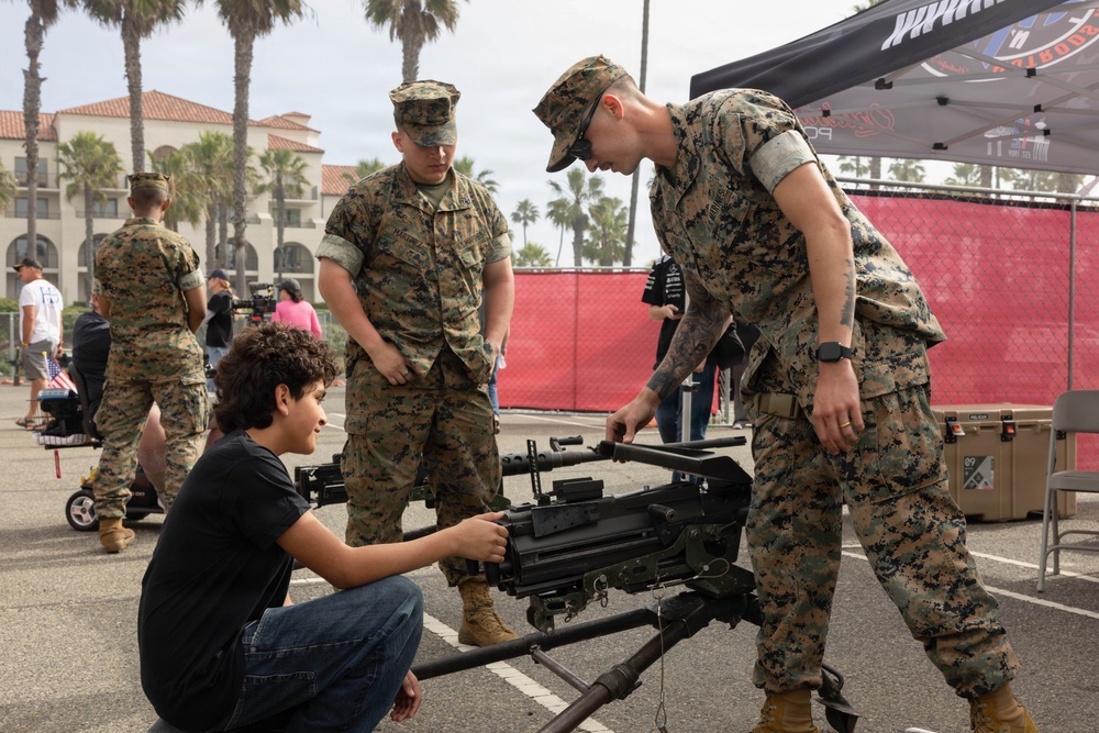 U.S. Marines display tactical vehicles, equipment at Hot Rods N' Heroes Car Show