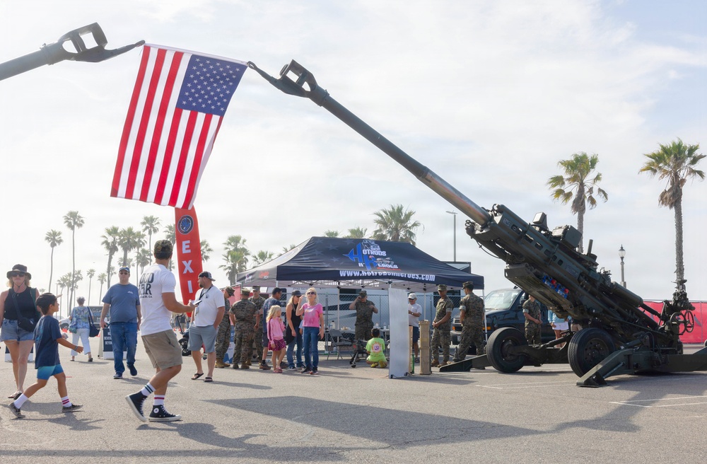U.S. Marines display tactical vehicles, equipment at Hot Rods N' Heroes Car Show
